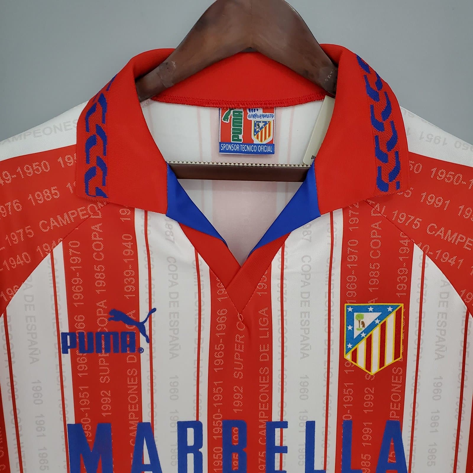 Atlético de Madrid 1995/96 1a Eq. — vista trasera