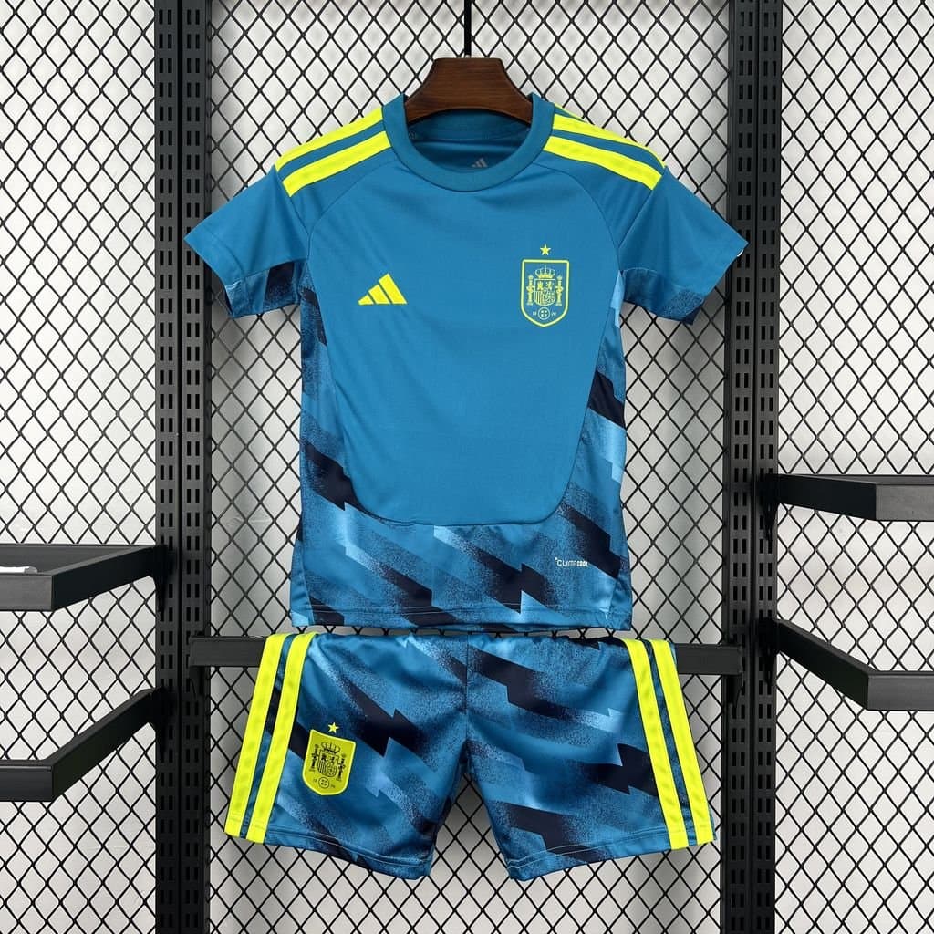 España 2026 Portero Azul Niño — vista frontal