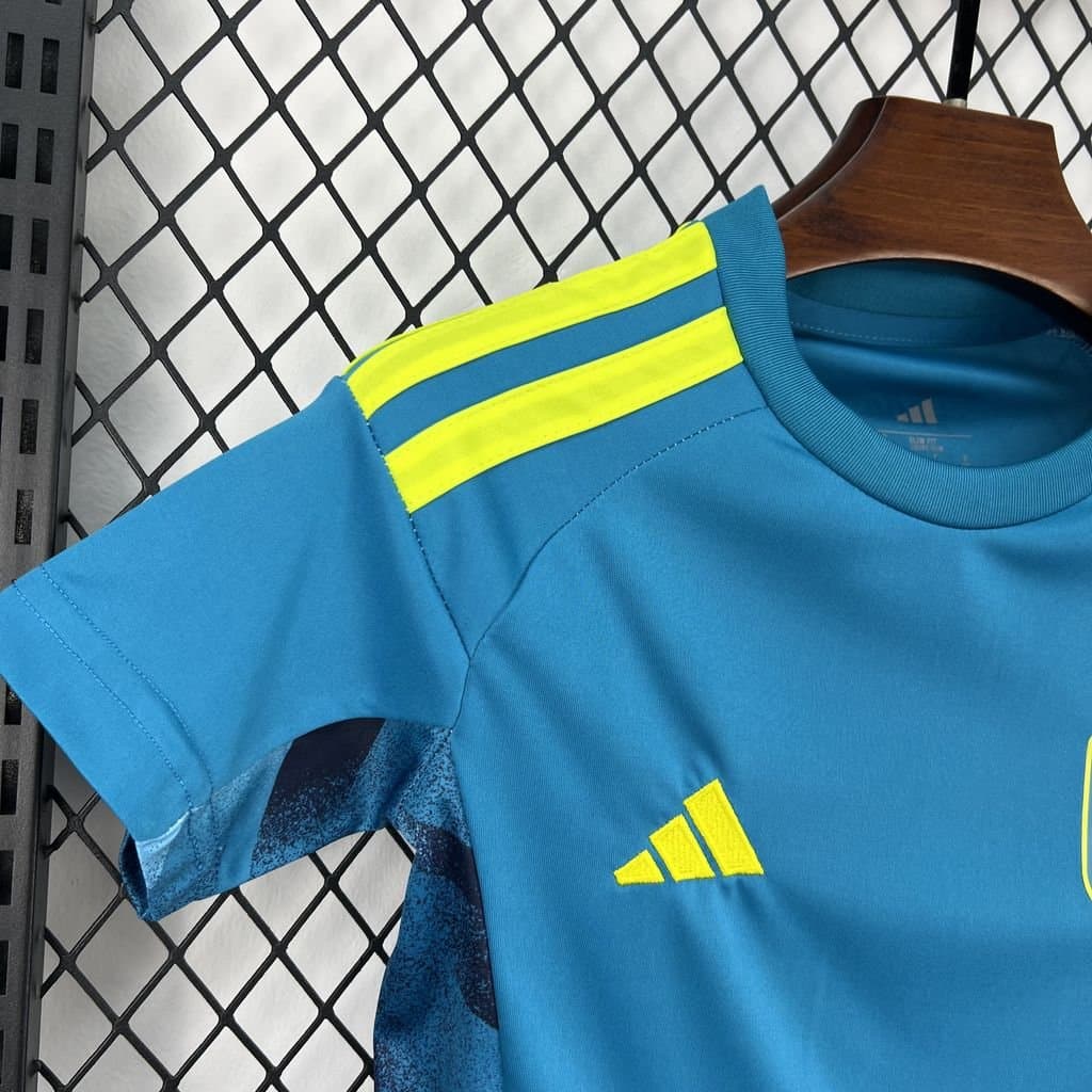 España 2026 Portero Azul Niño — detalle