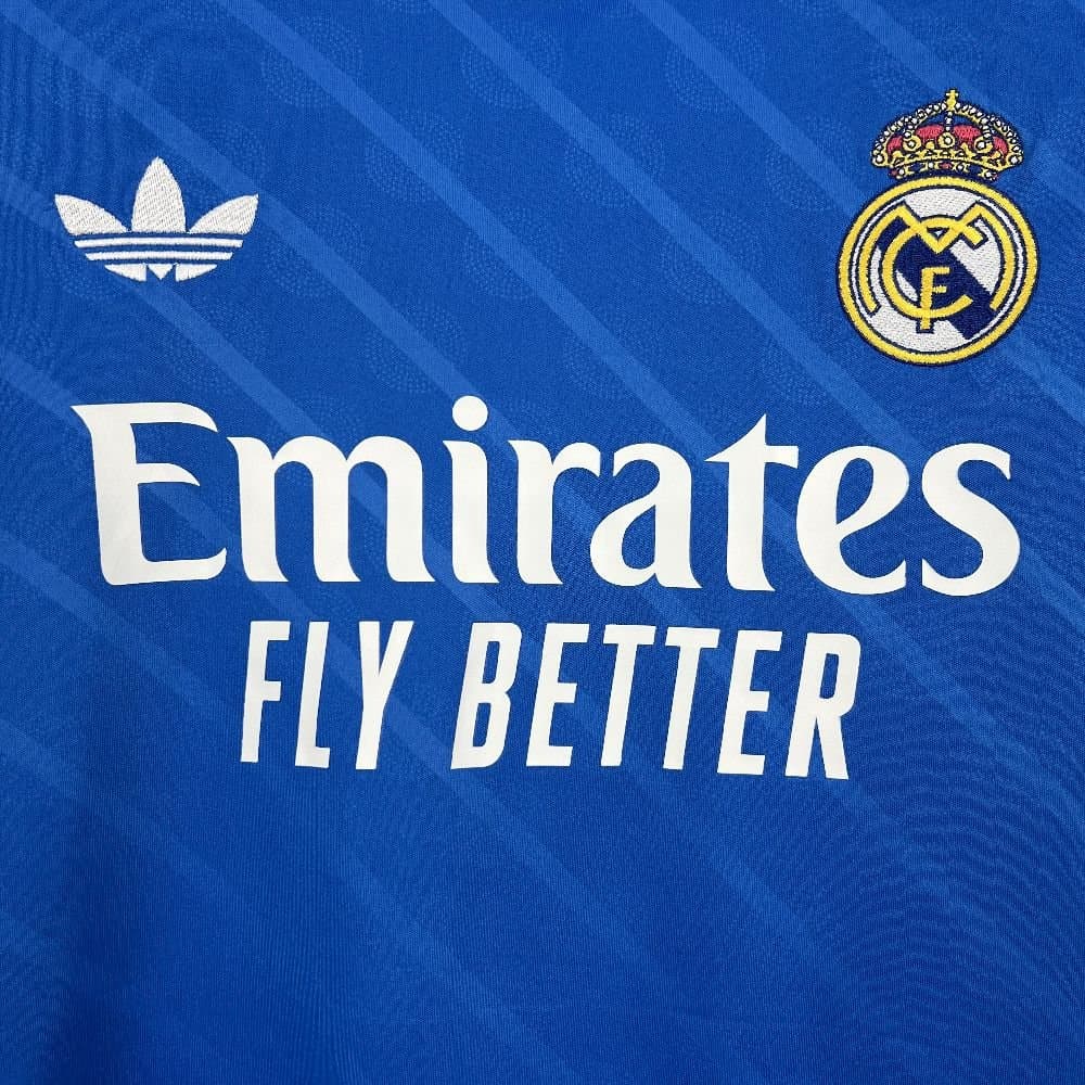 Real Madrid 2025/26 3a Eq. Manga Larga — vista trasera