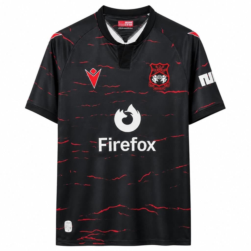 Wrexham 2026/27 2a Eq. — vista frontal